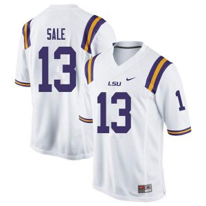 #13 Andre Sale LSU Tigers Men's Embroidery Jerseys White