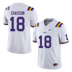 #18 K'Lavon Chaisson LSU Men's University Jerseys White