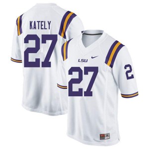 #27 Treven Kately LSU Men's Football Jerseys White