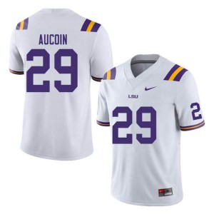 #29 Alex Aucoin LSU Tigers Men's Stitched Jersey White