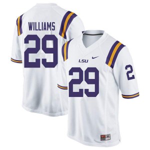 #29 Greedy Williams LSU Tigers Men's Player Jerseys White