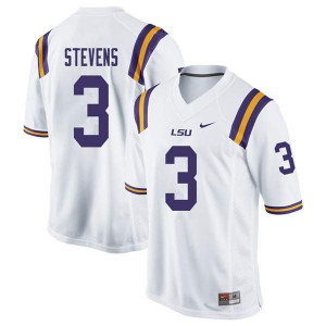 #3 JaCoby Stevens Louisiana State Tigers Men's Embroidery Jersey White