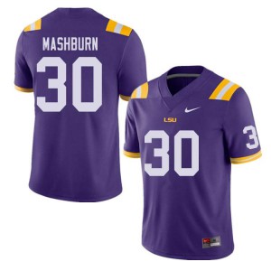 #30 Jack Mashburn Louisiana State Tigers Men's Player Jersey Purple