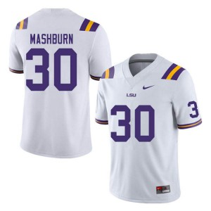 #30 Jack Mashburn LSU Tigers Men's University Jersey White