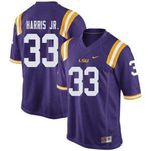 #33 Todd Harris Jr. LSU Tigers Men's NCAA Jersey Purple