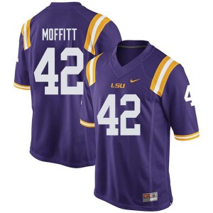 #42 Aaron Moffitt Tigers Men's High School Jerseys Purple