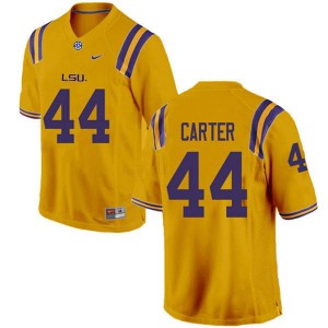 #44 Tory Carter Louisiana State Tigers Men's University Jerseys Gold