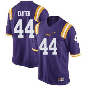 #44 Tory Carter LSU Tigers Men's University Jerseys Purple