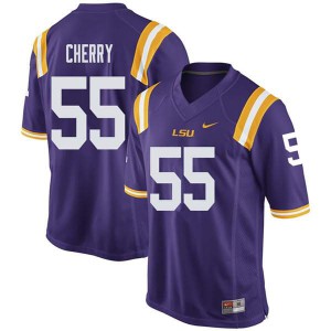 #55 Jarell Cherry Louisiana State Tigers Men's Player Jersey Purple