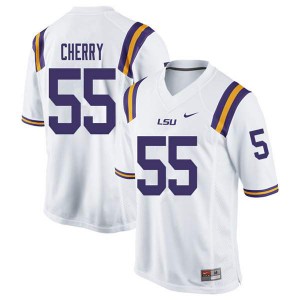 #55 Jarell Cherry Tigers Men's Stitched Jersey White
