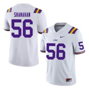 #56 Liam Shanahan LSU Men's Alumni Jerseys White