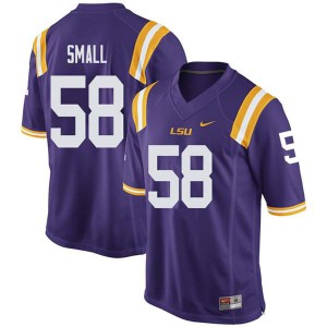 #58 Jared Small Tigers Men's Stitched Jersey Purple