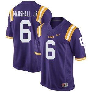 #6 Terrace Marshall Jr. LSU Men's Player Jerseys Purple