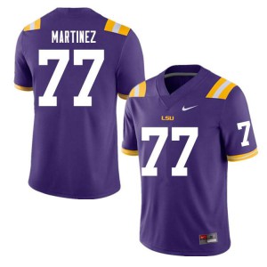 #77 Marlon Martinez LSU Men's Embroidery Jersey Purple