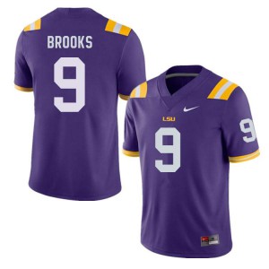 #9 Marcel Brooks LSU Men's High School Jerseys Purple