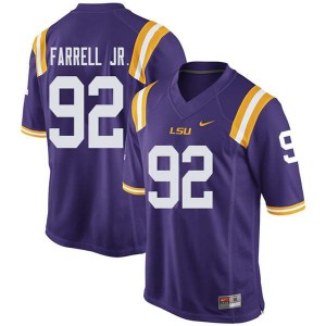 #92 Neil Farrell Jr. Tigers Men's Alumni Jerseys Purple