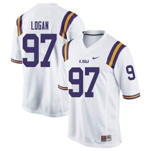 #97 Glen Logan LSU Men's Stitched Jersey White