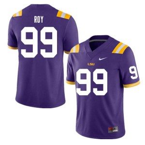 #99 Jaquelin Roy LSU Men's Player Jerseys Purple