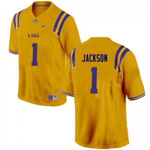 #1 Donte Jackson LSU Men's University Jerseys Gold