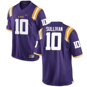 #10 Stephen Sullivan Louisiana State Tigers Men's NCAA Jerseys Purple