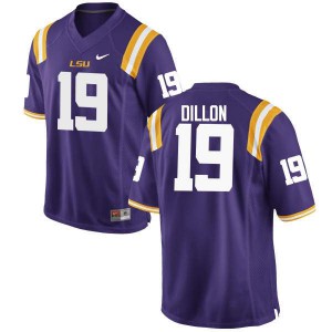 #19 Derrick Dillon LSU Men's Player Jerseys Purple