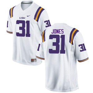 #31 Justin Jones Louisiana State Tigers Men's NCAA Jersey White