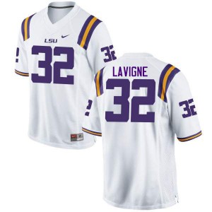 #32 Leyton Lavigne LSU Tigers Men's Official Jersey White