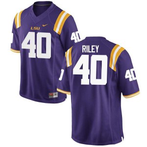 #40 Duke Riley Tigers Men's Official Jerseys Purple