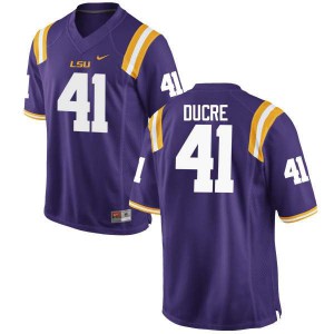 #41 David Ducre LSU Men's Player Jerseys Purple