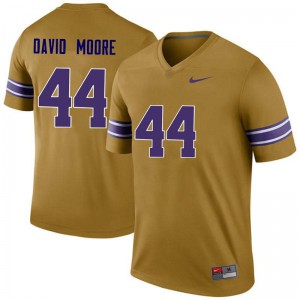 #44 John David Moore Tigers Men's Legend NCAA Jersey Gold