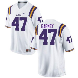 #47 Chance Barney Louisiana State Tigers Men's Embroidery Jersey White