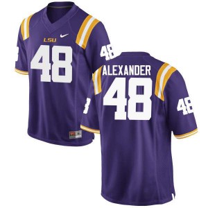 #48 Donnie Alexander LSU Men's Player Jerseys Purple