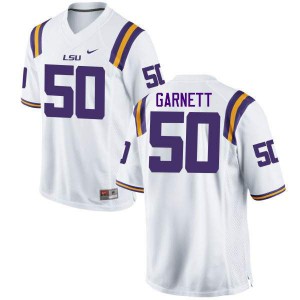 #50 Layton Garnett Louisiana State Tigers Men's High School Jerseys White