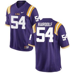 #54 Justin Kairdolf LSU Tigers Men's University Jerseys Purple