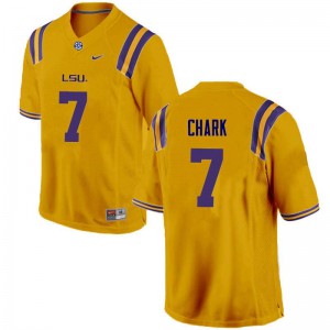 #7 D.J. Chark Tigers Men's Embroidery Jersey Gold