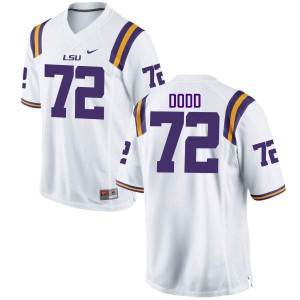 #72 Andy Dodd LSU Tigers Men's Embroidery Jersey White