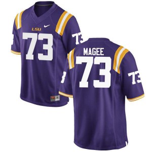#73 Adrian Magee Tigers Men's University Jersey Purple