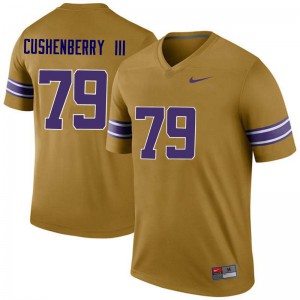#79 Lloyd Cushenberry III LSU Men's Legend Embroidery Jersey Gold