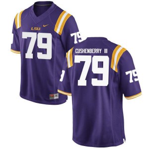 #79 Lloyd Cushenberry III Tigers Men's Alumni Jersey Purple