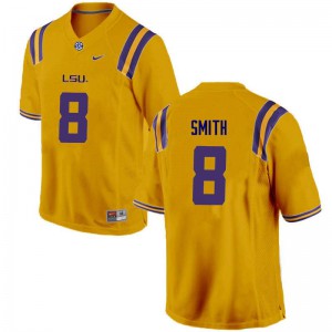 #8 Saivion Smith Tigers Men's College Jersey Gold
