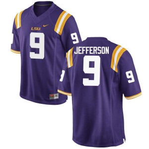 #9 Rickey Jefferson Tigers Men's Stitched Jerseys Purple