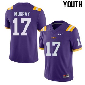 #17 Jabari Murray Louisiana State Tigers Youth College Jerseys Purple
