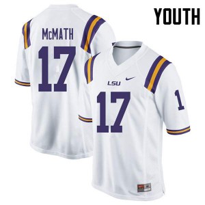 #17 Racey McMath Tigers Youth University Jerseys White