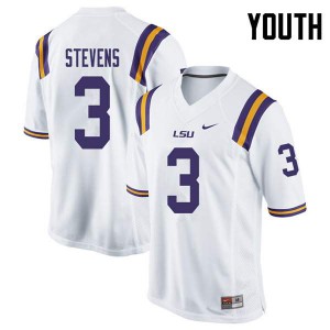 #3 JaCoby Stevens LSU Youth High School Jersey White
