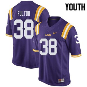 #38 Keith Fulton LSU Youth Player Jerseys Purple
