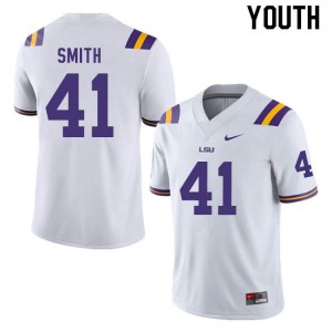#41 Carlton Smith LSU Youth Official Jersey White