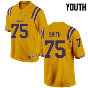 #75 Michael Smith LSU Youth College Jersey Gold