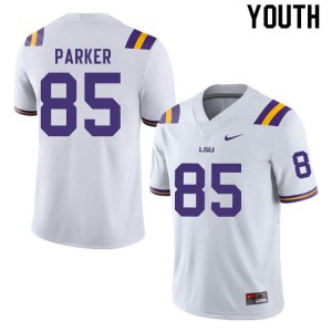 #85 Ray Parker Louisiana State Tigers Youth Official Jersey White