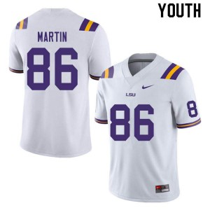#86 Michael Martin Tigers Youth NCAA Jerseys White