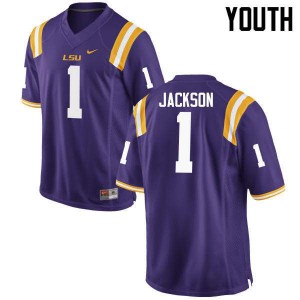 #1 Donte Jackson LSU Youth Official Jerseys Purple